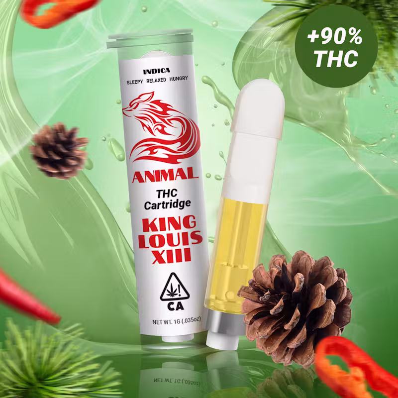 Animal 510 Thread THC Cartridge - King Louis XIII 92% Indica