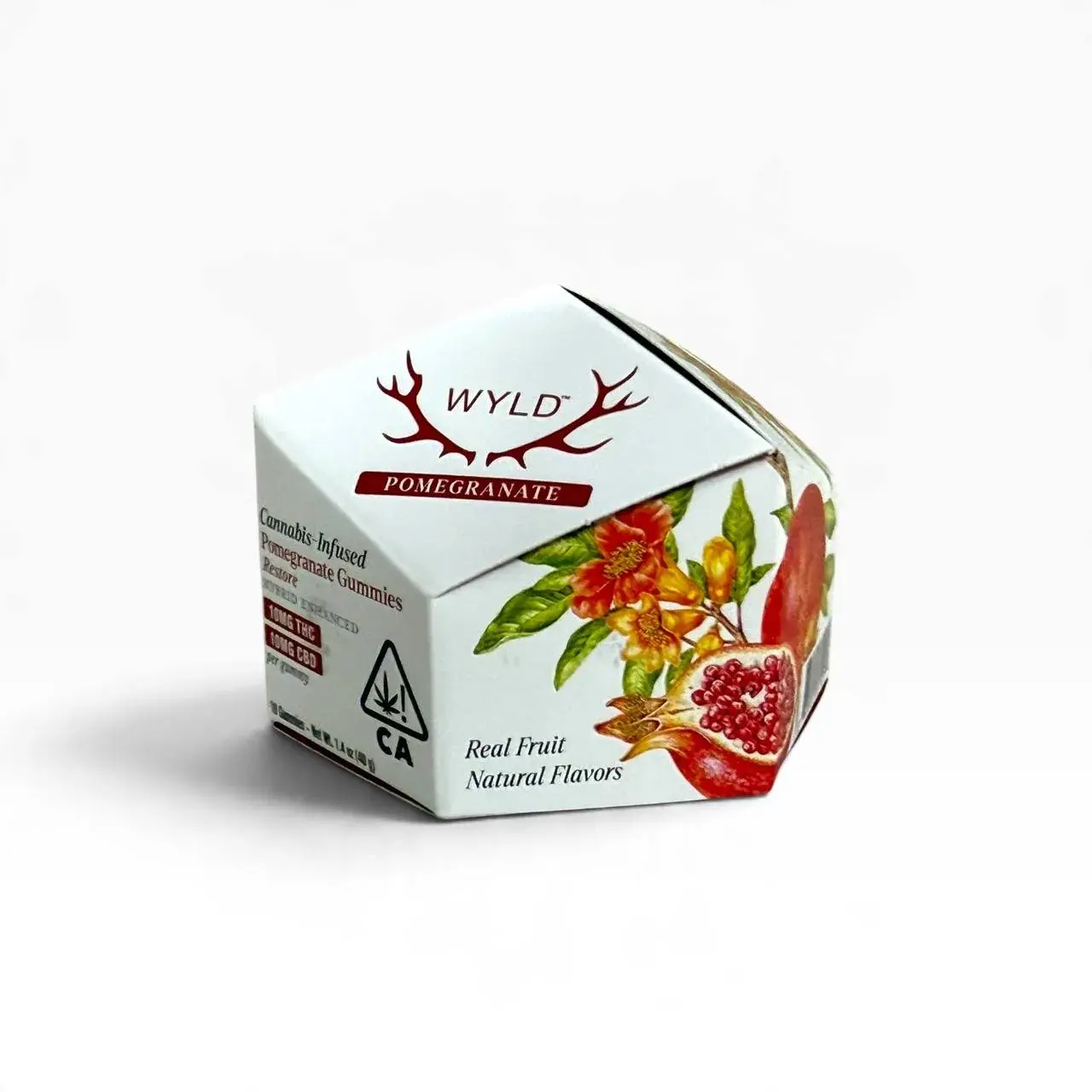 Wyld Gummies 100mg 10pc - Pomegranate Hybrid