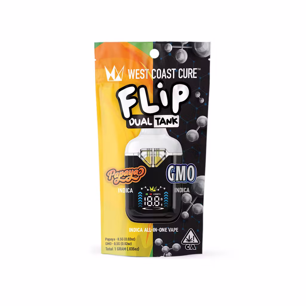 WCC Curebar FLIP 1g Vape - GMO + Papaya by West Coast Cure