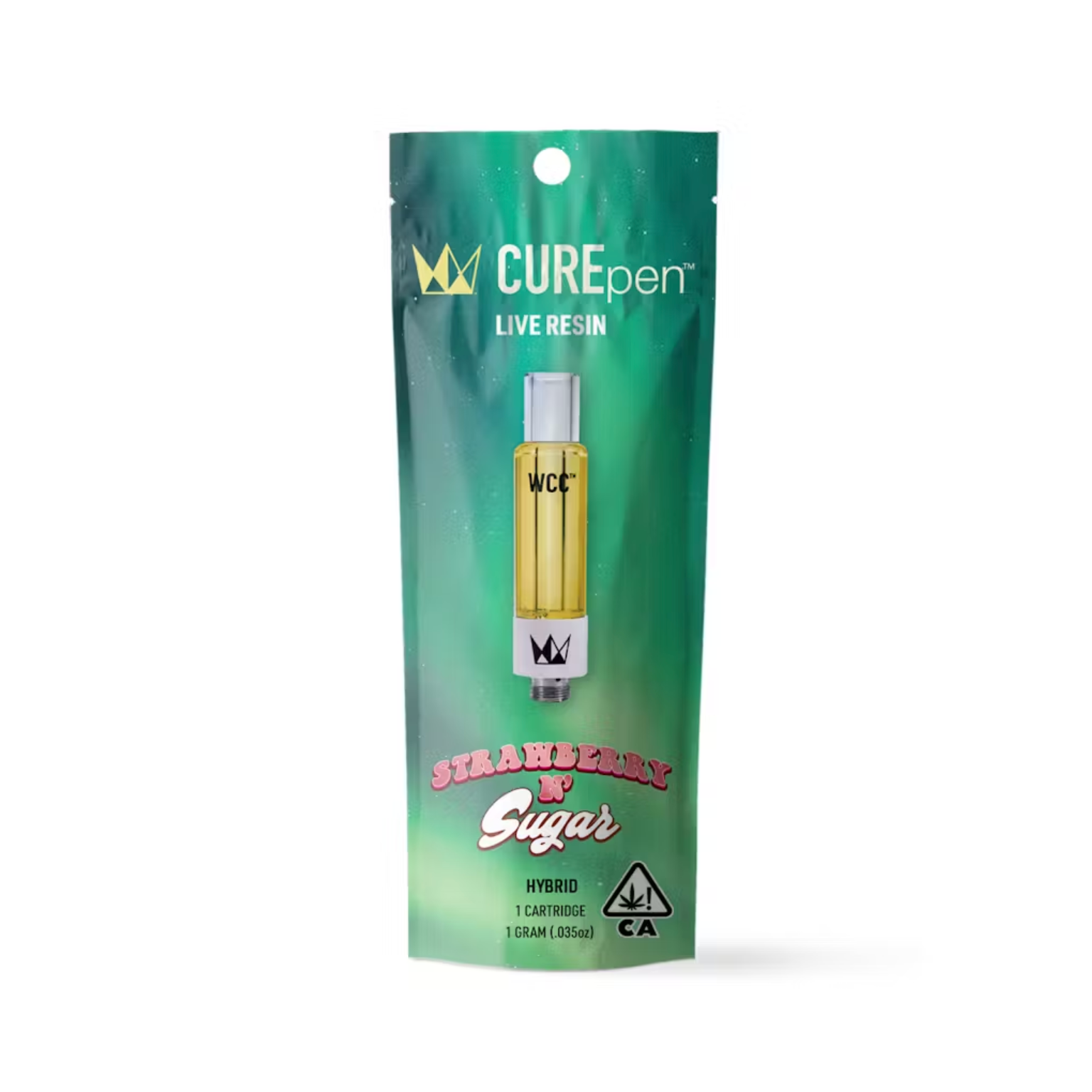 WCC Curepen 1g Cartridge - Strawberry n’ Sugar Hybrid by West Coast Cure