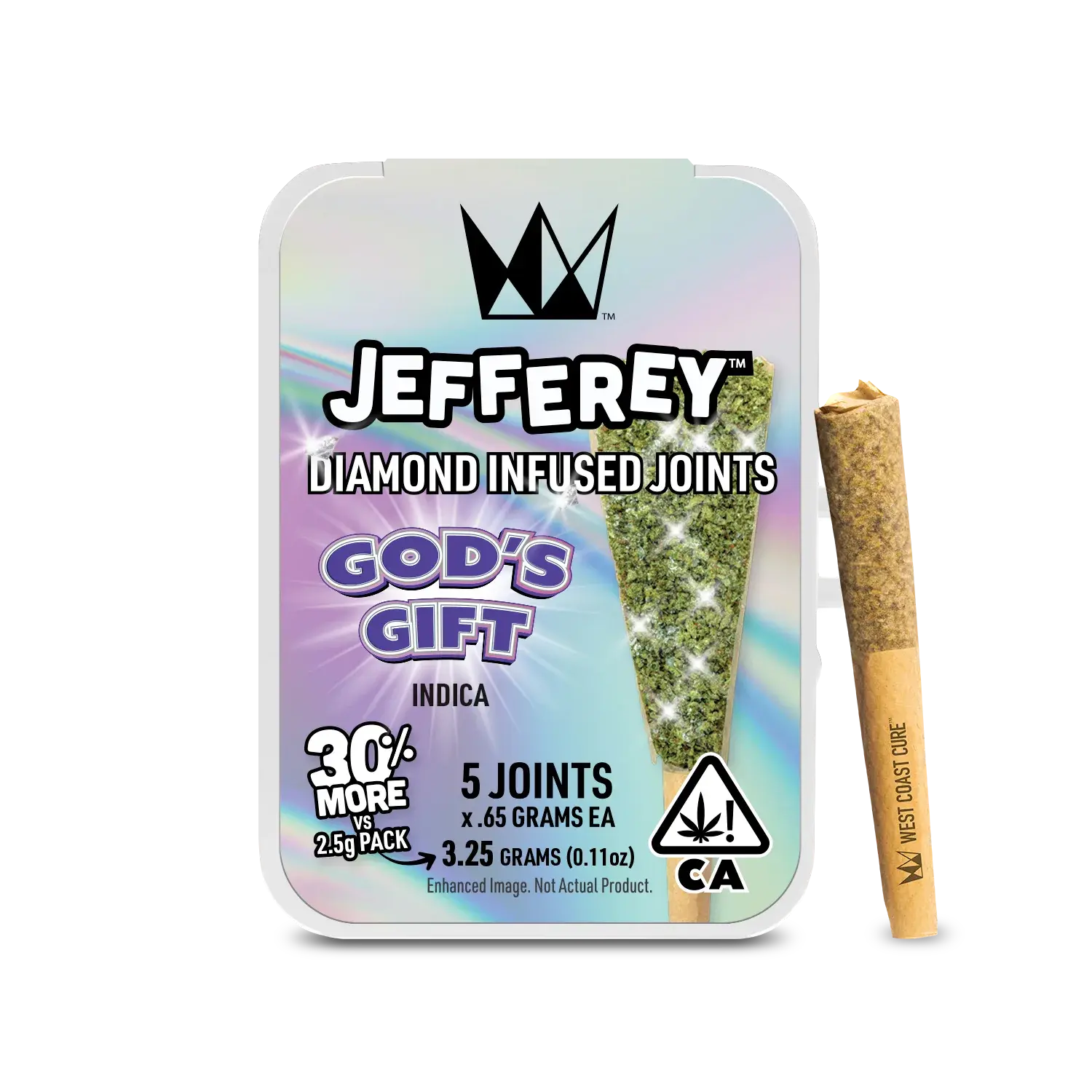 WCC Jefferey Infused 5pk Joints - God's Gift Indica 42%