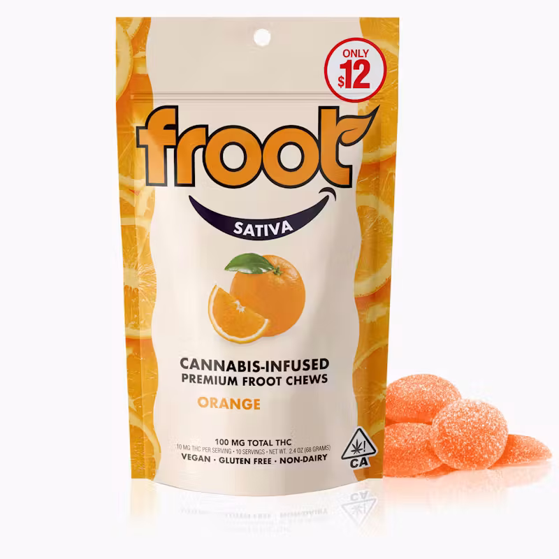 Froot Gummies - 100mg Orange Tangie Sativa