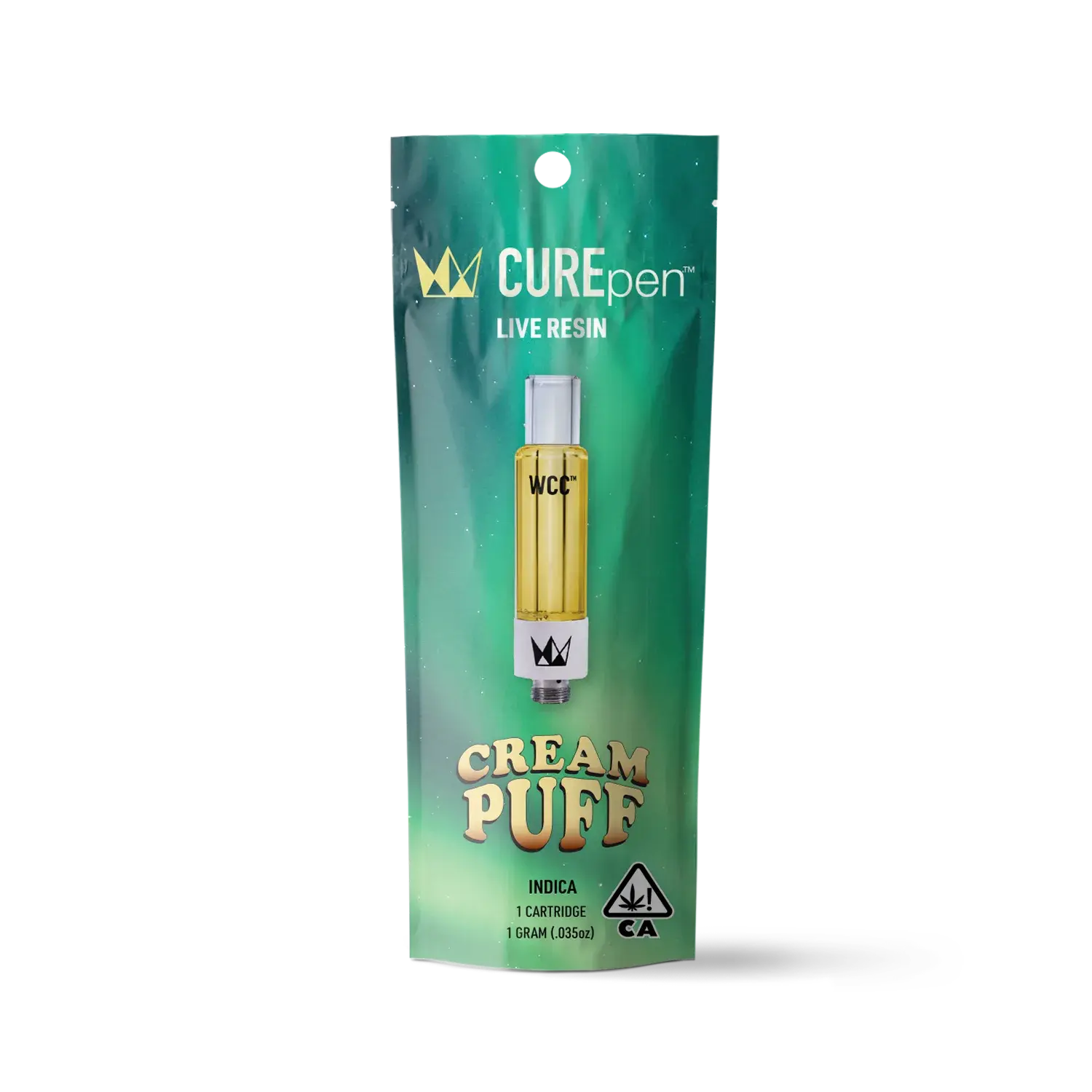 WCC Curepen 1g Cartridge - Cream Puff Indica by West Coast Cure