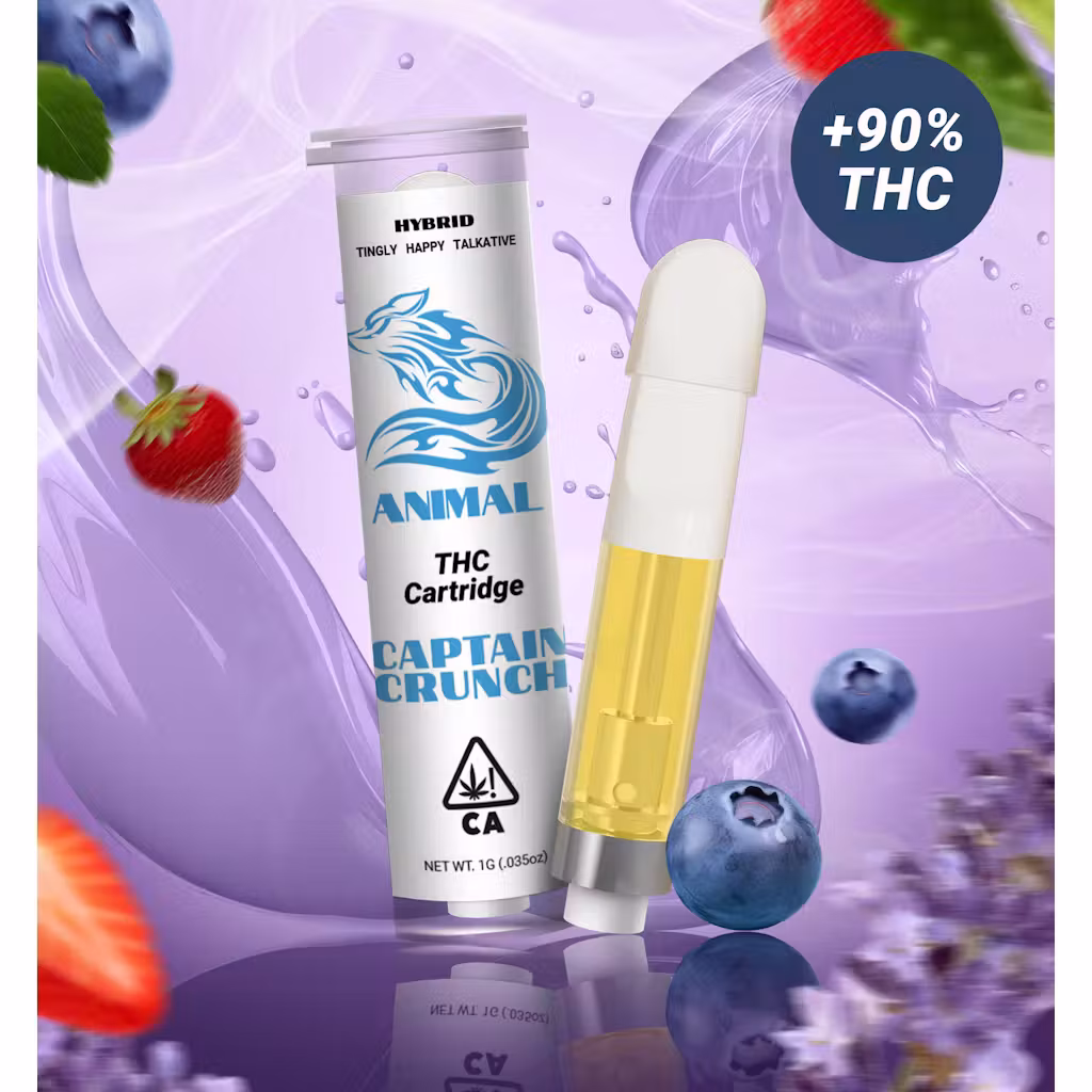 Animal 510 Thread THC Cartridge - Captain Crunch 92% Hybrid