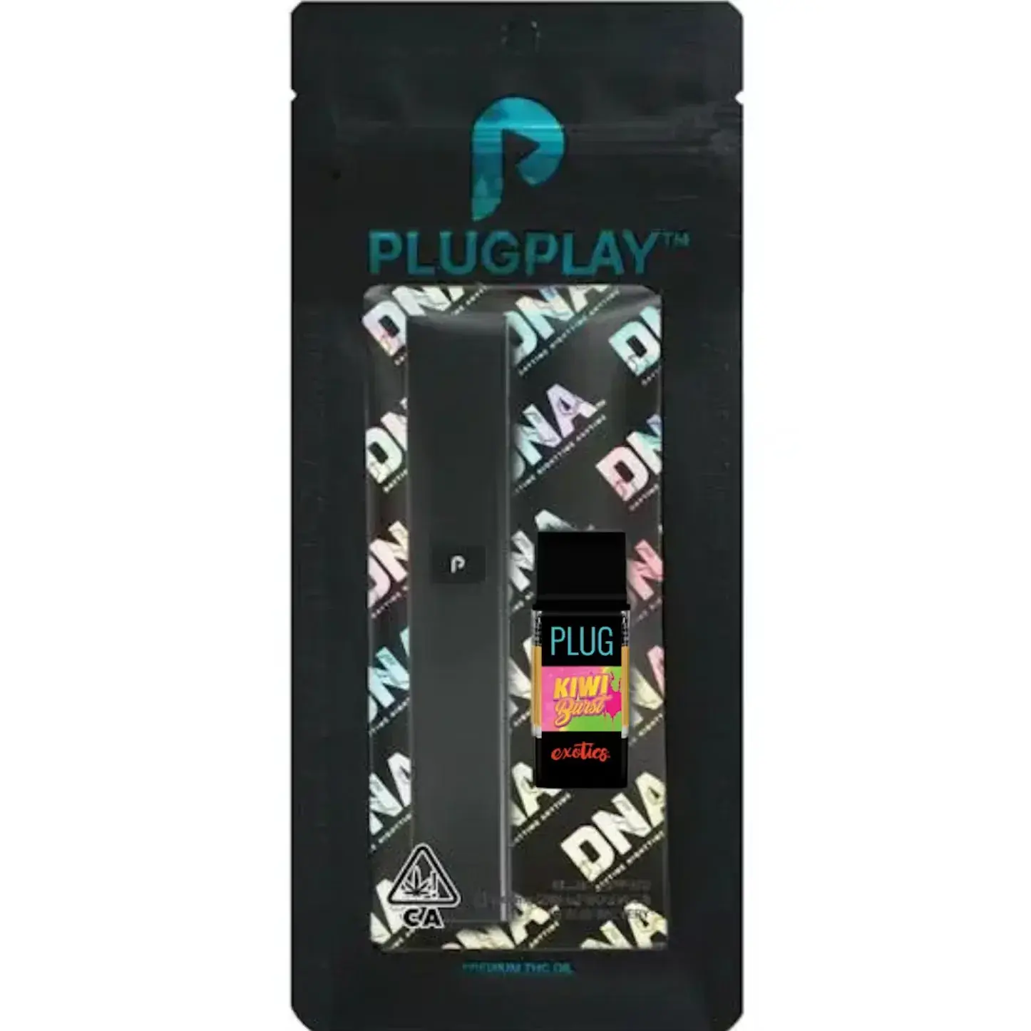 Plug AIO 1g Cartridge+Battery - Kiwi Burst 85% Sativa