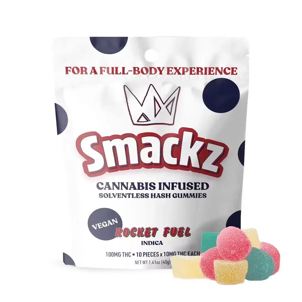 WCC Hash Gummies 100mg 10pk - Rocket Fuel Indica