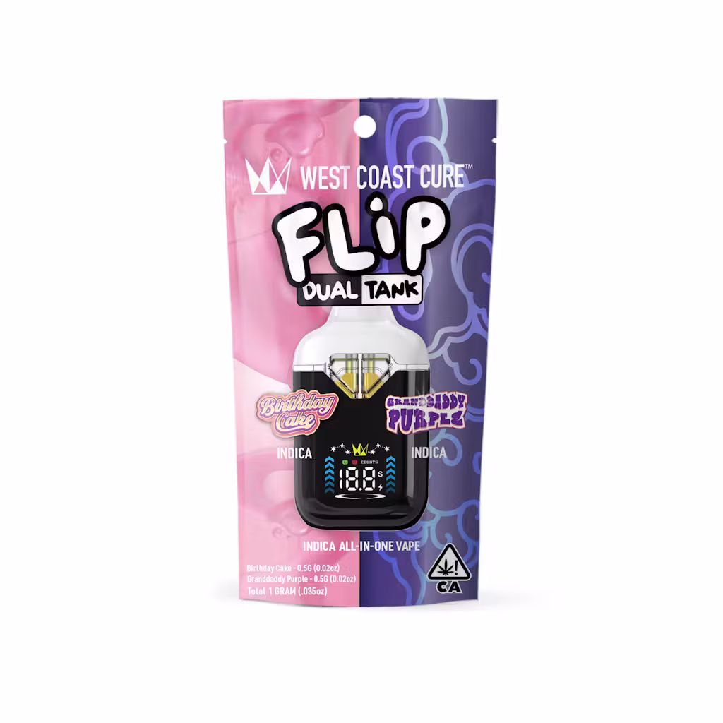 WCC Curebar FLIP 1g Vape - Birthday Cake + GDP by West Coast Cure