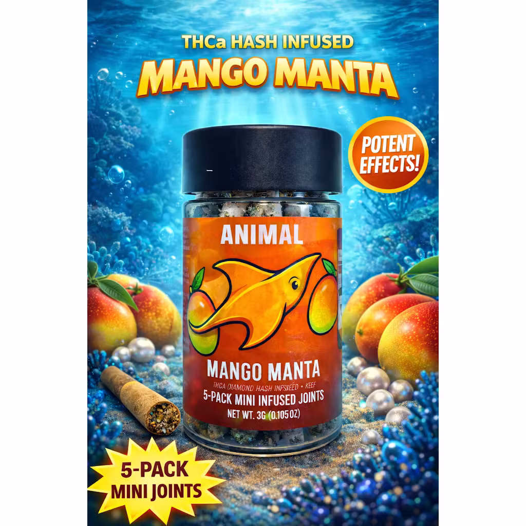 Animal 3g 5pk THCa Prerolls - Mango Manta 35% Sativa