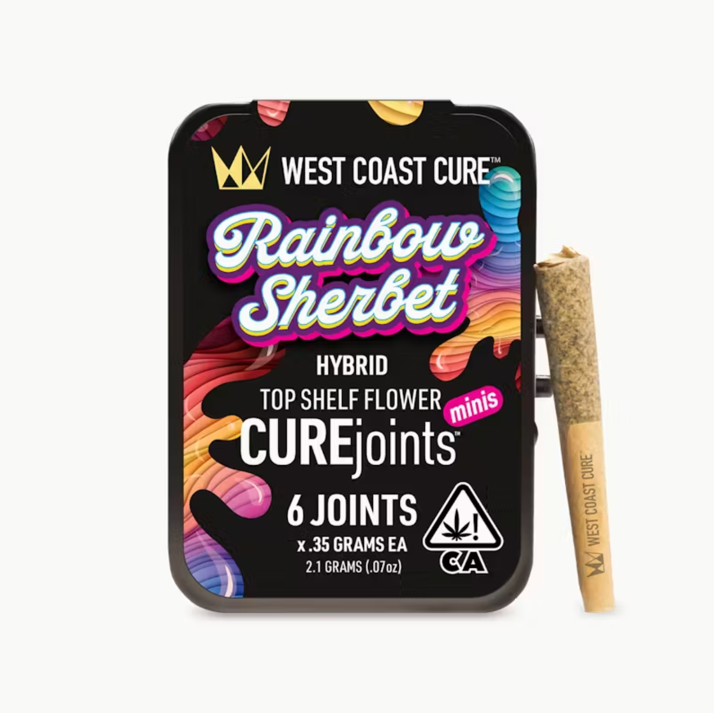 WCC CUREjoint Minis 6pk - Rainbow Sherbet by West Coast Cure
