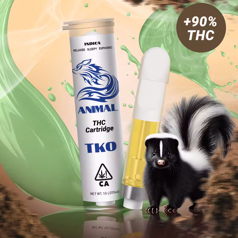 Animal 510 Thread THC Cartridge - TKO 92% Indica