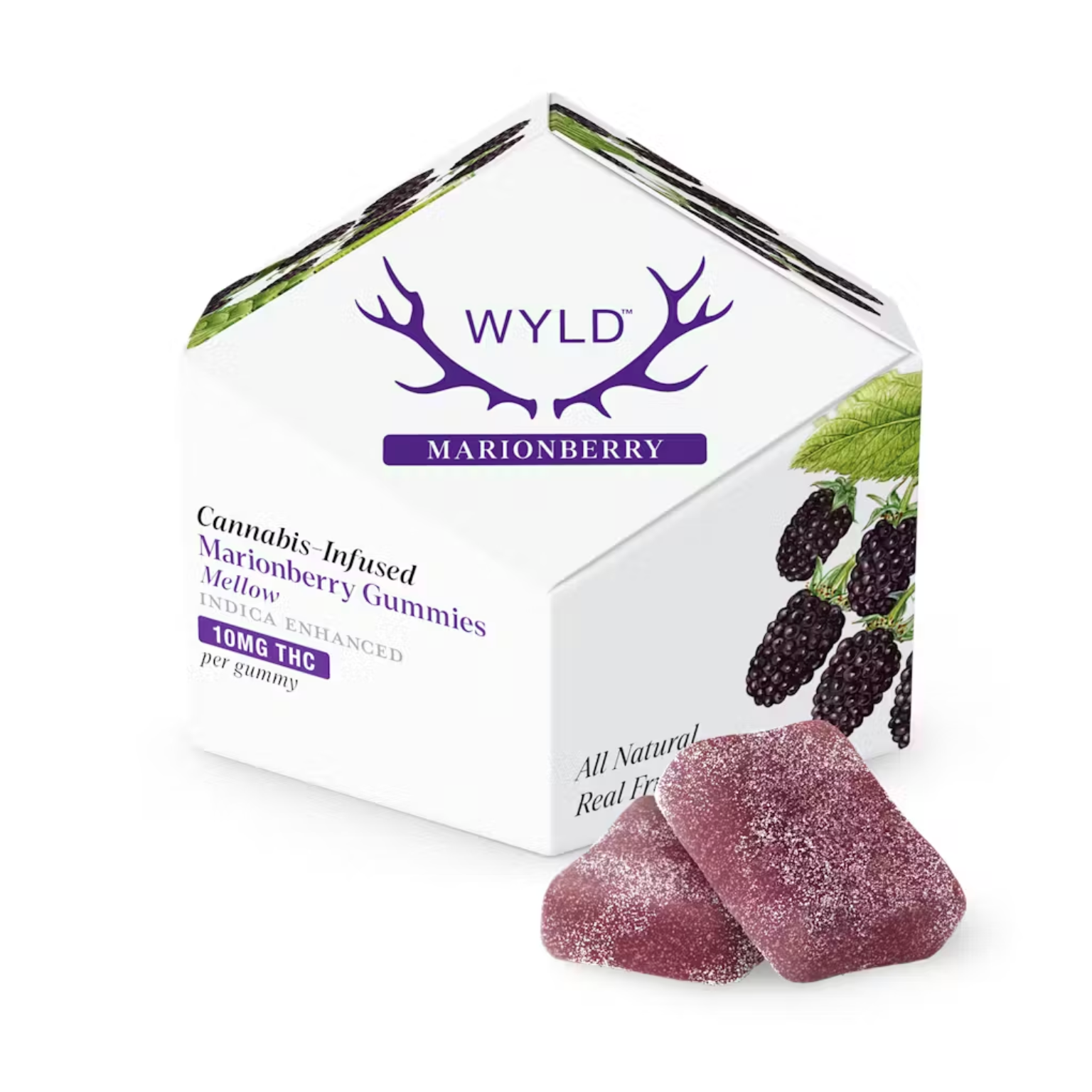 Wyld Gummies 100mg 10pc - Marionberry Indica